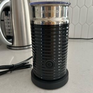 Nespresso Black and Silver Milk Frother